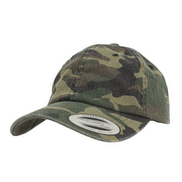 Niskoprofilowa czapka Camo Washed Dad Hat