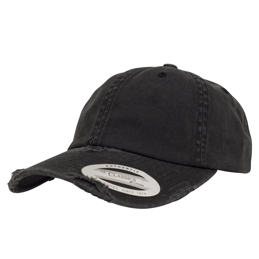Niskoprofilowa czapka Dad Hat z efektem zniszczenia