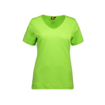 Damska koszulka z interlocku V-Neck — 4