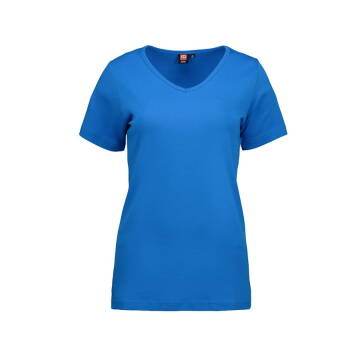 Damska koszulka z interlocku V-Neck — 7