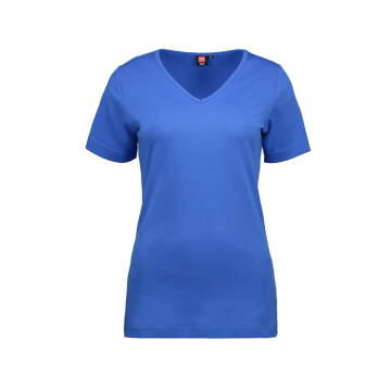 Damska koszulka z interlocku V-Neck — 5