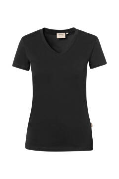 HAKRO Damska koszulka V-Short Stretch — 7
