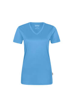 HAKRO Damen V-Shirt COOLMAX® ECO — 37