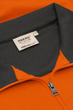 HAKRO Zip-Sweatshirt Contrast MIKRALINAR® — 30