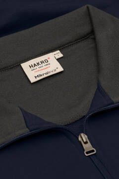 HAKRO Zip-Sweatshirt Contrast MIKRALINAR® — 36