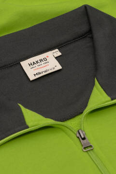 HAKRO Zip-Sweatshirt Contrast MIKRALINAR® — 42