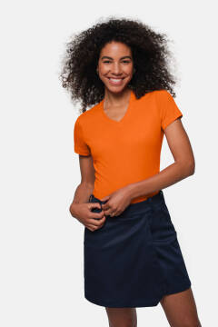 HAKRO Damen V-Shirt MIKRALINAR® — 46