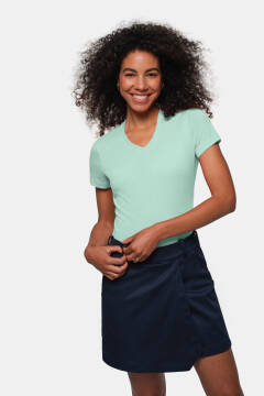 HAKRO Damen V-Shirt MIKRALINAR® — 81