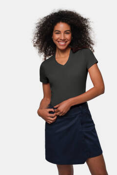 HAKRO Damen V-Shirt MIKRALINAR® — 86