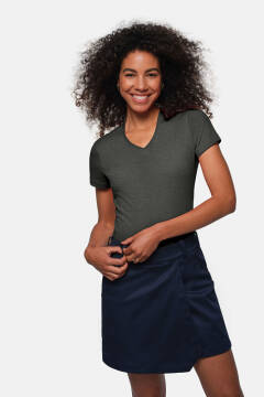 HAKRO Damen V-Shirt MIKRALINAR® — 121