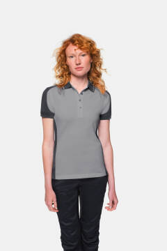 HAKRO Damskie Polo Contrast MIKRALINAR® — 36