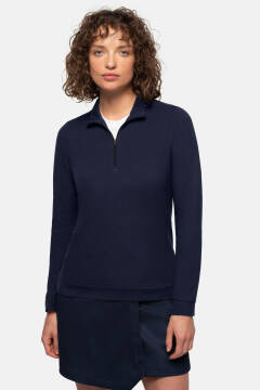 HAKRO Damen Zip-Longsleeve Piqué MIKRALINAR® ECO — 11