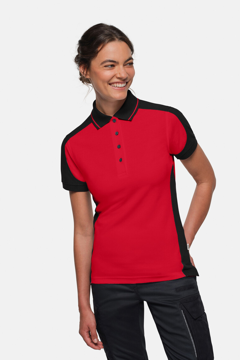 HAKRO Damen Poloshirt Contrast MIKRALINAR® ECO