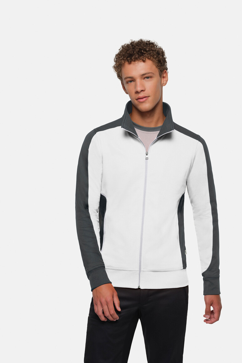 HAKRO Sweat Jacket Contrast MIKRALINAR®