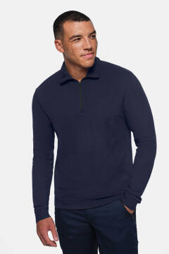 HAKRO Zip-Longsleeve Piqué MIKRALINAR® ECO — 11