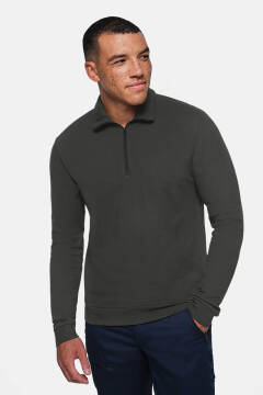 HAKRO Zip-Longsleeve Piqué MIKRALINAR® ECO — 16