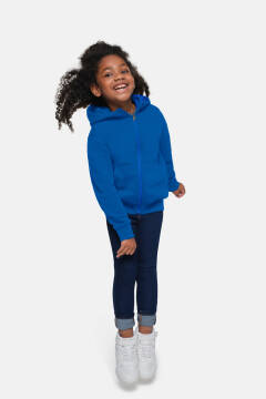 HAKRO Kinder Kapuzen-Sweatjacke Bio-Baumwolle — 16