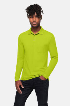HAKRO Pocket-Longsleeve-Polo MIKRALINAR® ECO — 36