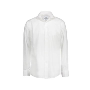 Elegancka popelinowa koszula z rękawami na spinki SS160