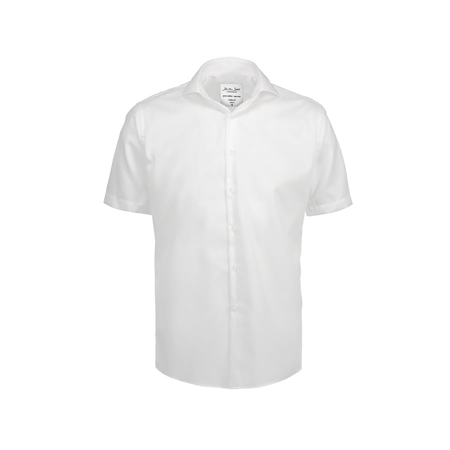 Biznesowa koszula z tkaniny fine twill z wykończeniem non iron SS254